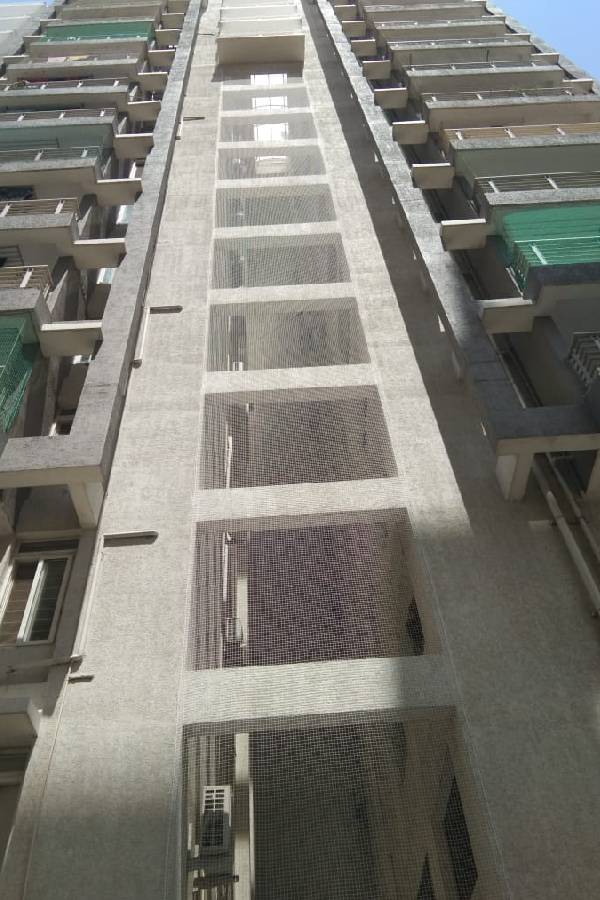 Building Covering Safety Nets